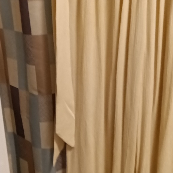 FINAL PRICE NWT Free People neutral crinkled pants/jumpsuit elastic banded waist - Picture 4 of 9